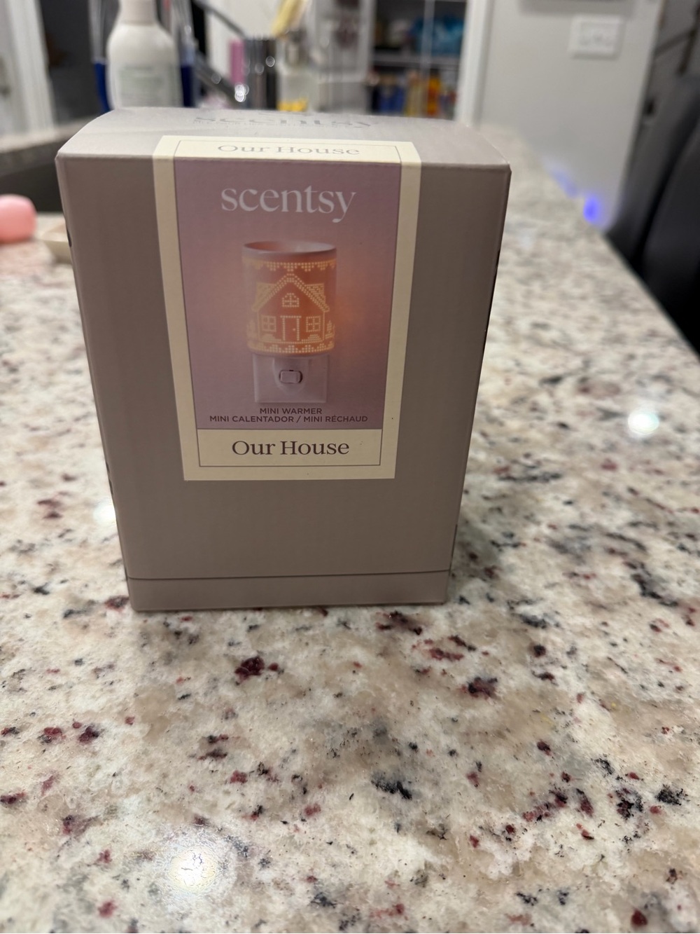 Scentsy Our House Mini Warmer in Taupe Gray Finish - Picture 2 of 3